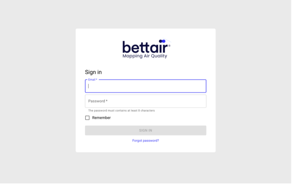 Figure 1 Authentication screen capture